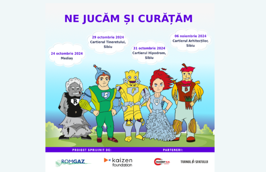 ROMGAZ a oferit sprijin financiar proiectului "Ne jucăm şi curăţăm"